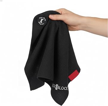 RimGrip Magnetic Drummer Towel - Includes Breathable Mesh Carry Bag