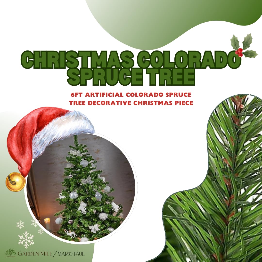 HOMCOM Albero Di Natale Artificiale 180cm 1000 Punte Folto E Realistico Verde 102cm 85606488