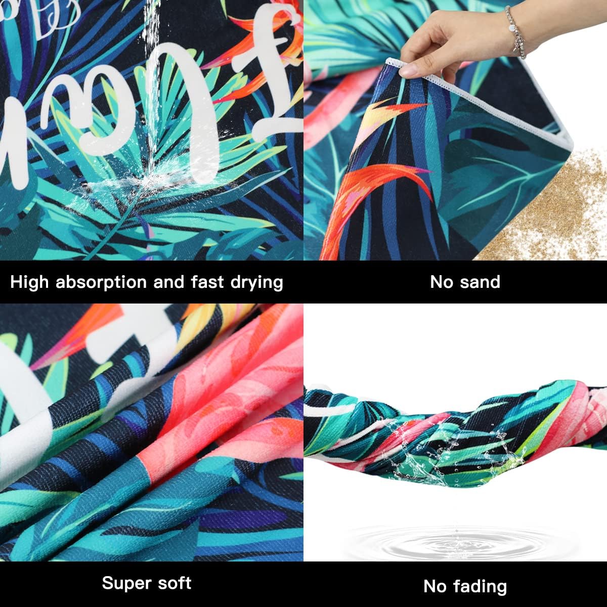 Asciugamano da spiaggia con motivo a cuore, grande, in microfibra, per adulti e bambini, morbido e assorbente, asciugamano da viaggio per sport, palestra e spiaggia, 90 x 180 cm, beige e rosso