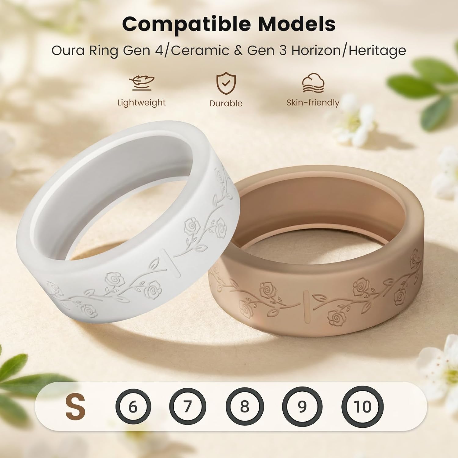 4 Pack Ring Covers Compatible with Oura Ring Gen 4/4 Ceramic/Gen 3 image 2