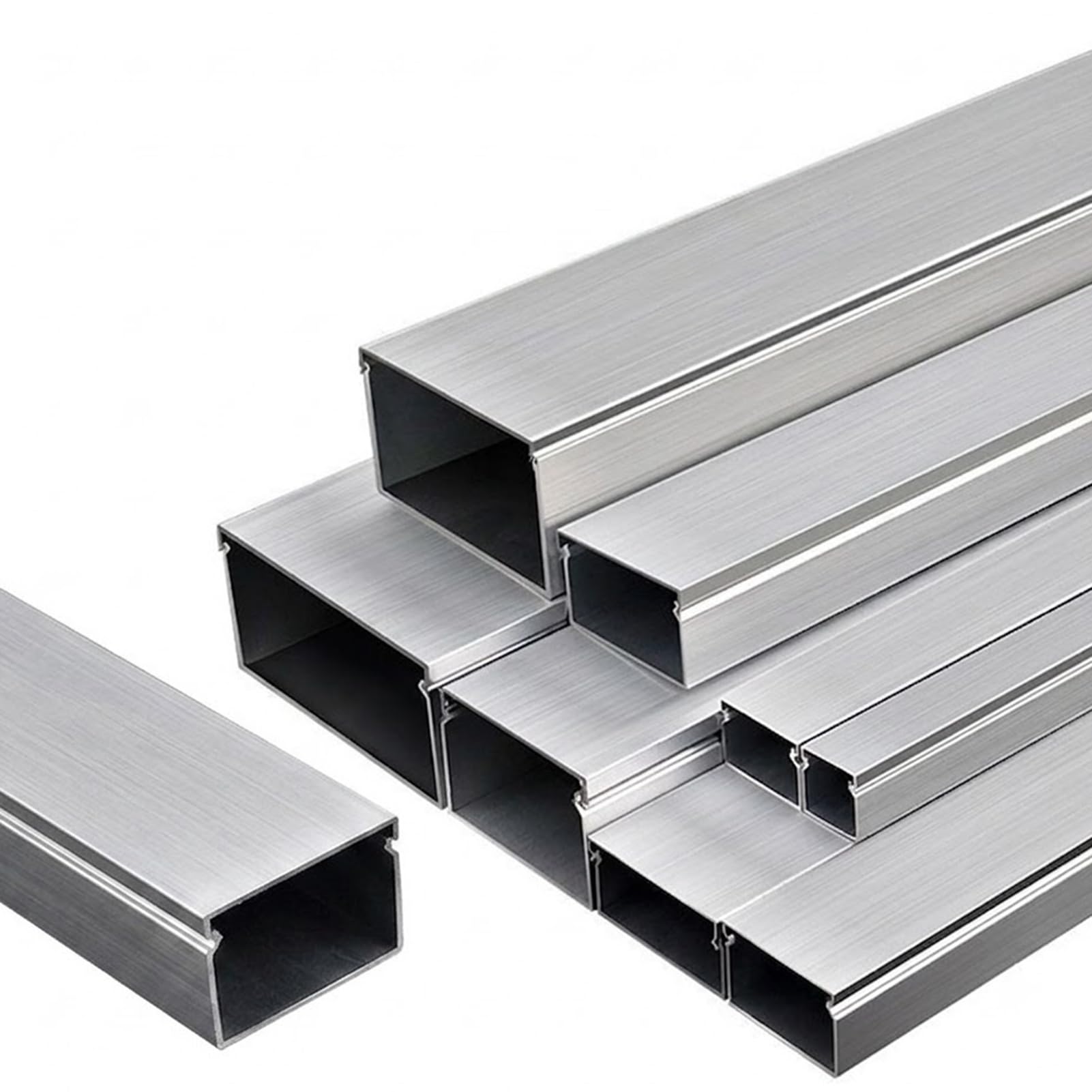 Genérico Canaleta De Aluminio para Cables 5m,Cubierta para Cables Suelo/Pared