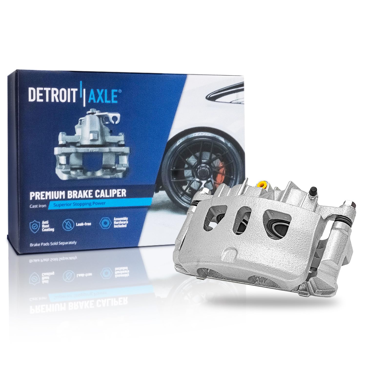 Detroit Axle - Front Left Brake Caliper for Ford Explorer Taurus Flex