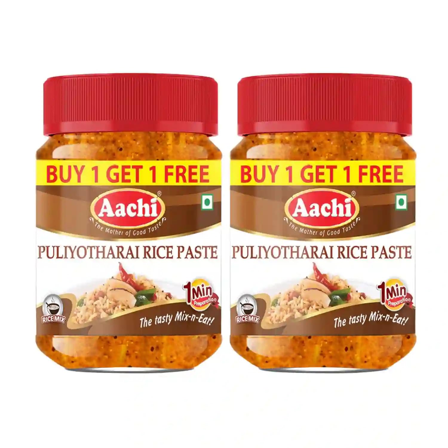 Aachi' Puliyotharai Rice Paste, 200gm, Buy 1 Get 1 Free