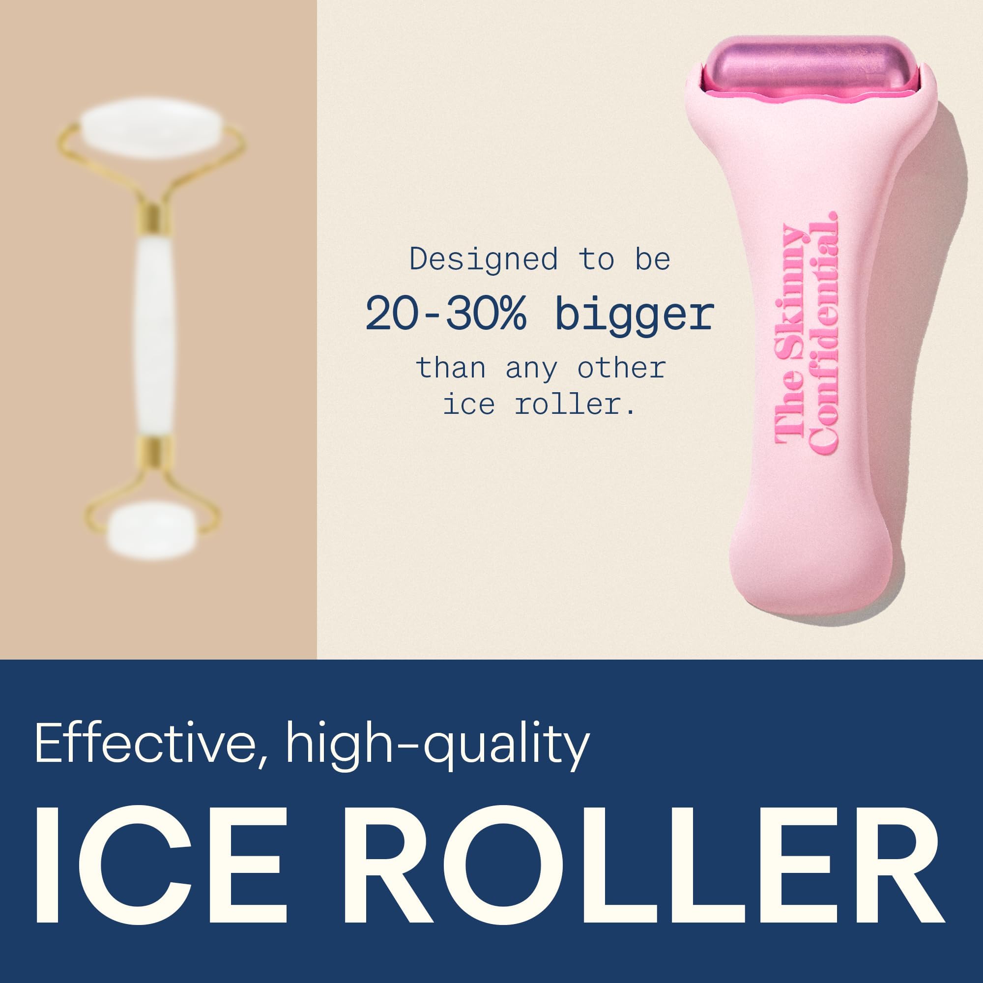 The Skinny Confidential Hot Mess Ice Roller for Face - Face Roller Skin Care Tools Contouring, Firming & Depuff Skin - Self Care Beauty Gift for Women & Men for Clear, Radiant