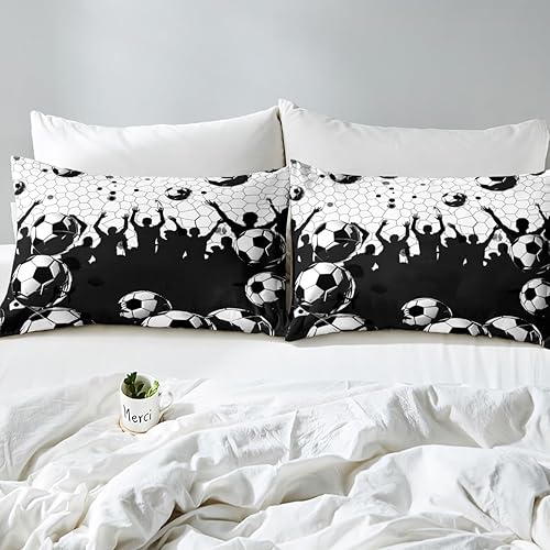 Miniatura 10 de Manfei Juego de funda de edredón de ajolote de acuarela, tamaño matrimonial, juego de ropa de cama de hojas de algas subacuáticas de 3 piezas para