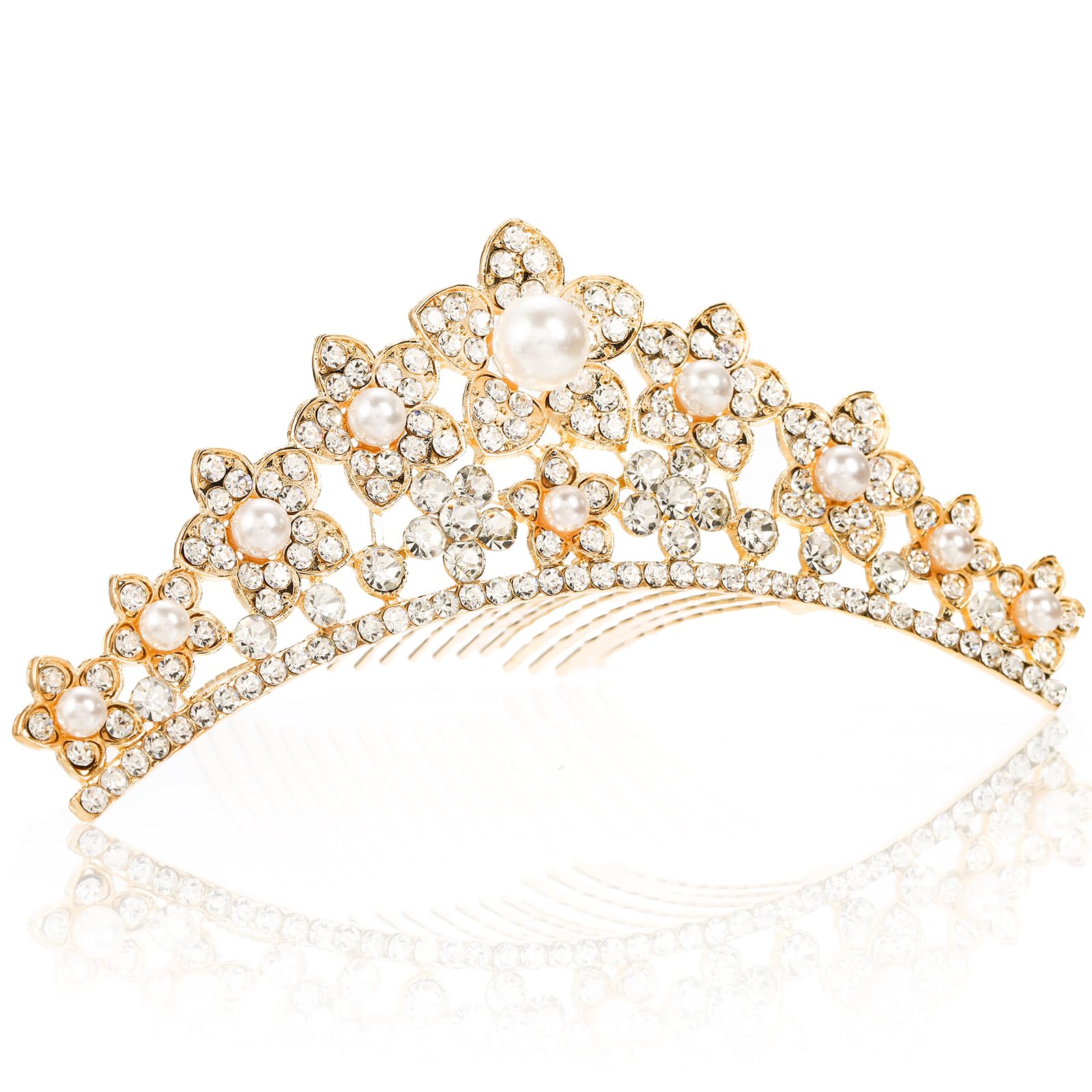 Amazon.com: Lyellfe 6 Pack Tiara Crown, Crystal Rhinestone
