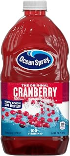 Ocean Spray Cranberry Juice Cocktail 64 oz Bottle - Bold Real Cranberry Flavor, 100% Vitamin C, No HFCS