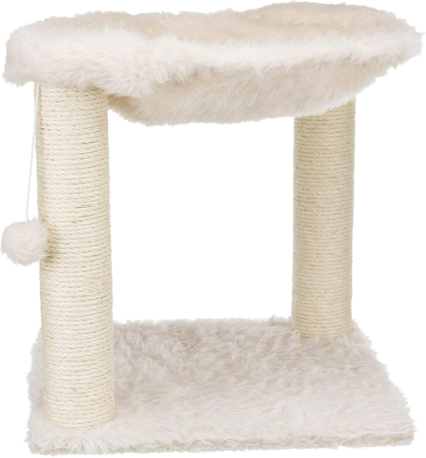 TRIXIE Baza Scratching Post with Hammock | 18" Base. Color: Cream Cream Baza XXL
