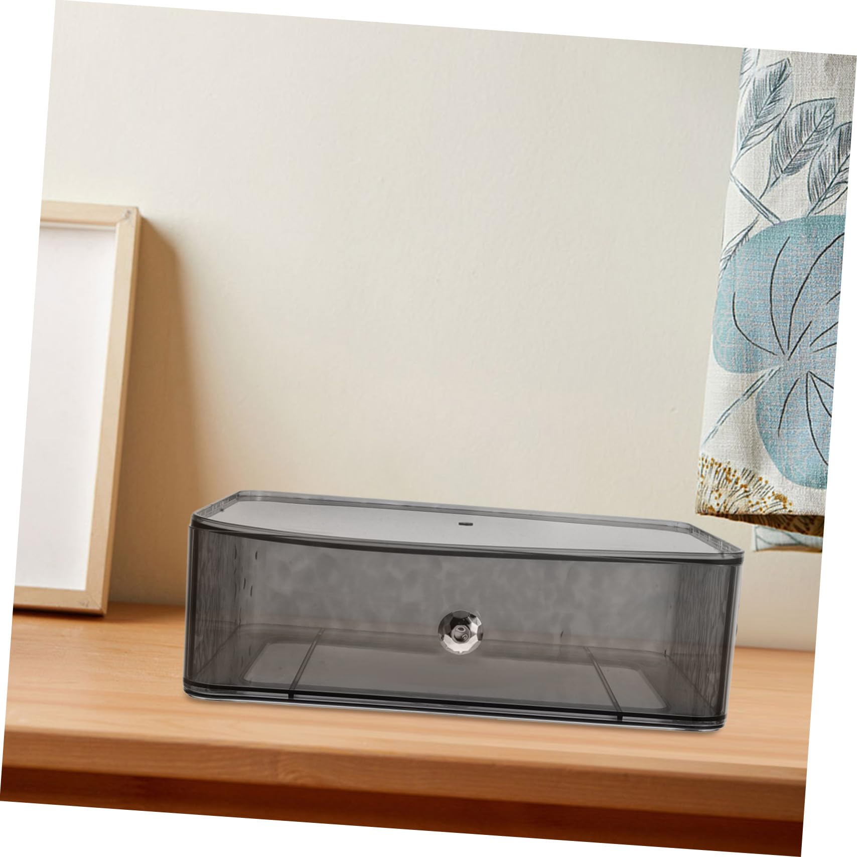 CALLARON Organisateur de Rangement pour Maquillage et Bijoux Plastique Transparent Boîte de Rangement Pratique pour Cosmétiques et Accessoires Design Élégant et Durable