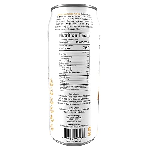 Miniatura 4 de Jans Té con leche Boba (original, paquete de 6)