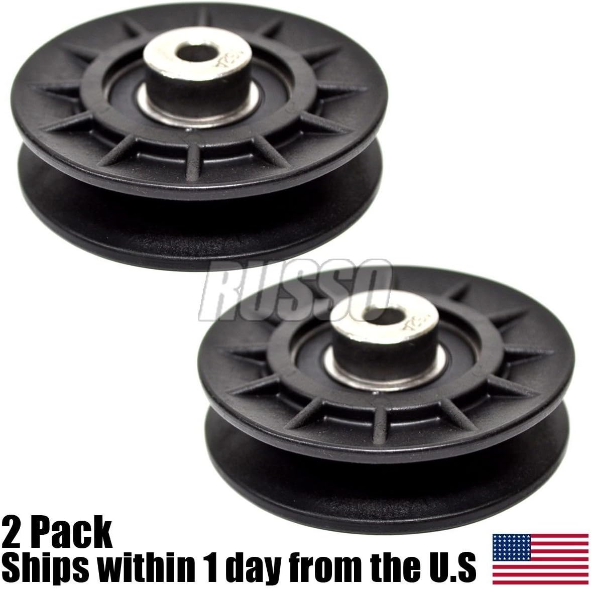 2 VIdler Pulley for John Deere AM121967 LT 133 150 155