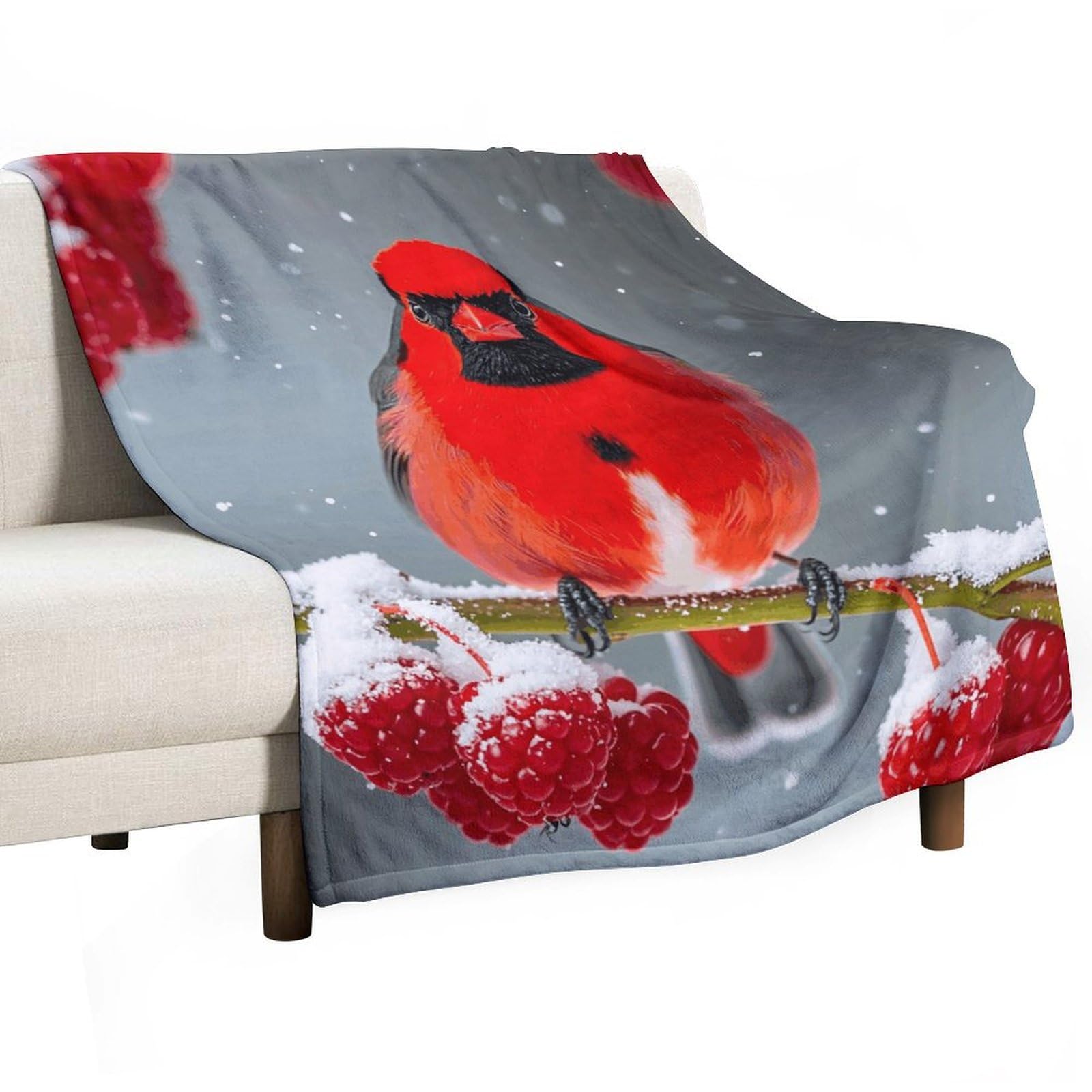 Couverture en polaire anti-froid pour canapé et lit format 127x152 cm