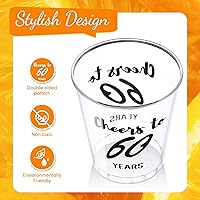 Vista 17 de Zubebe 100 vasos de chupito de cumpleaños de 2 onzas, vasos desechables de 2 onzas, regalos de fiesta de cumpleaños para ella y él, mujeres