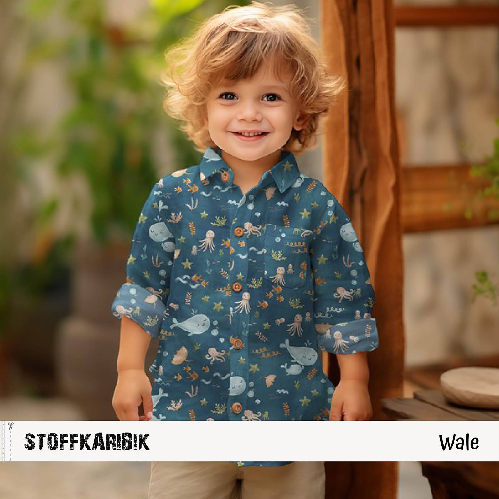 VmG-Store 1 m Cotton Fabric for Sewing 100% Cotton Sewing Fabric No Sold by the Metre Children's Fabric (Wale Bc003) - Image 3