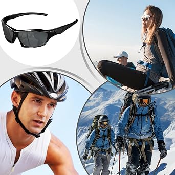 Fishing Sunglasses For Men - Lightweight Polarized Sun Glasses | Comfortable Fashion Shades Outdoor Sports Eyewear | UV Protection, Glare Reduction, For Driving Fishing Running Cycling Travel Hiking