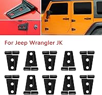 Vista 4 de Cubierta de bisagra de puerta y cubierta de bisagra del capó del motor, accesorios exteriores para Jeep Wrangler JK JKU Unlimited 2007-2018 de 4