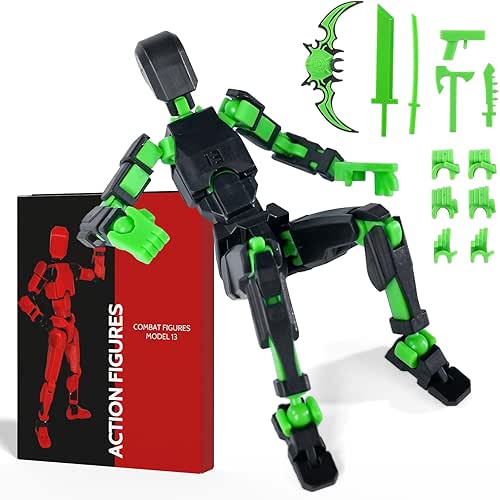 Action Figure Set, Model 13 Action Figure Multi-Jointed Movable,Gift Box
