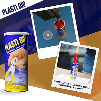 Plasti Dip Red Liquid Rubber Dip Can (14.5 Oz) for Automotive Enthusiasts Peelable, Durable Tool Dip & Rubber Dip Coating Tool Handle Dip Coating for Automotive, Tools & DIY Projects (1 pack)