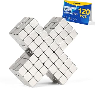 LOVIMAG 120Pcs Fridge Magnets - 5x5x5mm Strong Magnets for Fridge, Whiteboard, Crafts & Office