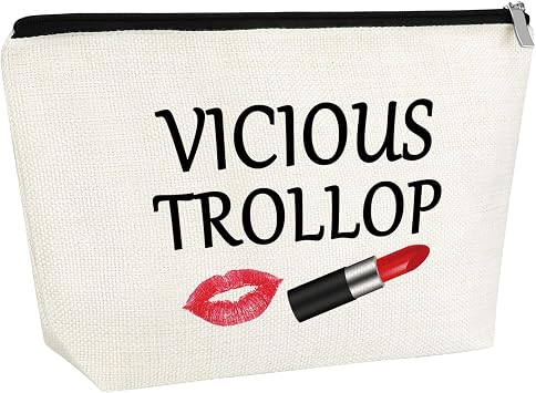 Gilmore Inspired Makeup Bag Girls Merchandise Fans Gift Cosmetic Bag Vicious Trollop Inspired Gifts For Women Girls Sister Friend Christmas Birthday Gifts Travel Toiletry Bag