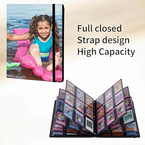 Miniatura 4 de Diseña tu propia carpeta de tarjetas intercambiables, 900 bolsillos personalizados con 25 páginas, organizador de libros de tarjetas de poliuretano