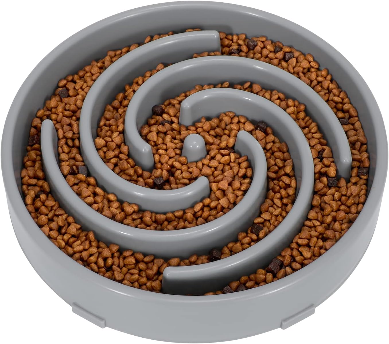 LEACOOLKEY Large Slow Feeder Dog Bowl,Maze Interactive Slow Eating Bowl,Anti Gulping Healthy