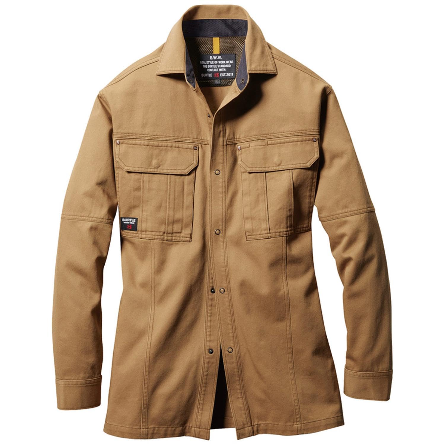 Amazon.co.jp: バートル(Burtle) 長袖シャツ キャメル S 8093-24