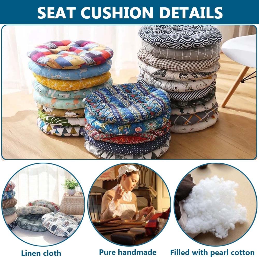 Cuscini Per Sedie 40x40cm - 6/4/2 Pezzi Imbottiti | Per Interni Ed Esterni | Morbidi E Comfortevoli - Foto 7