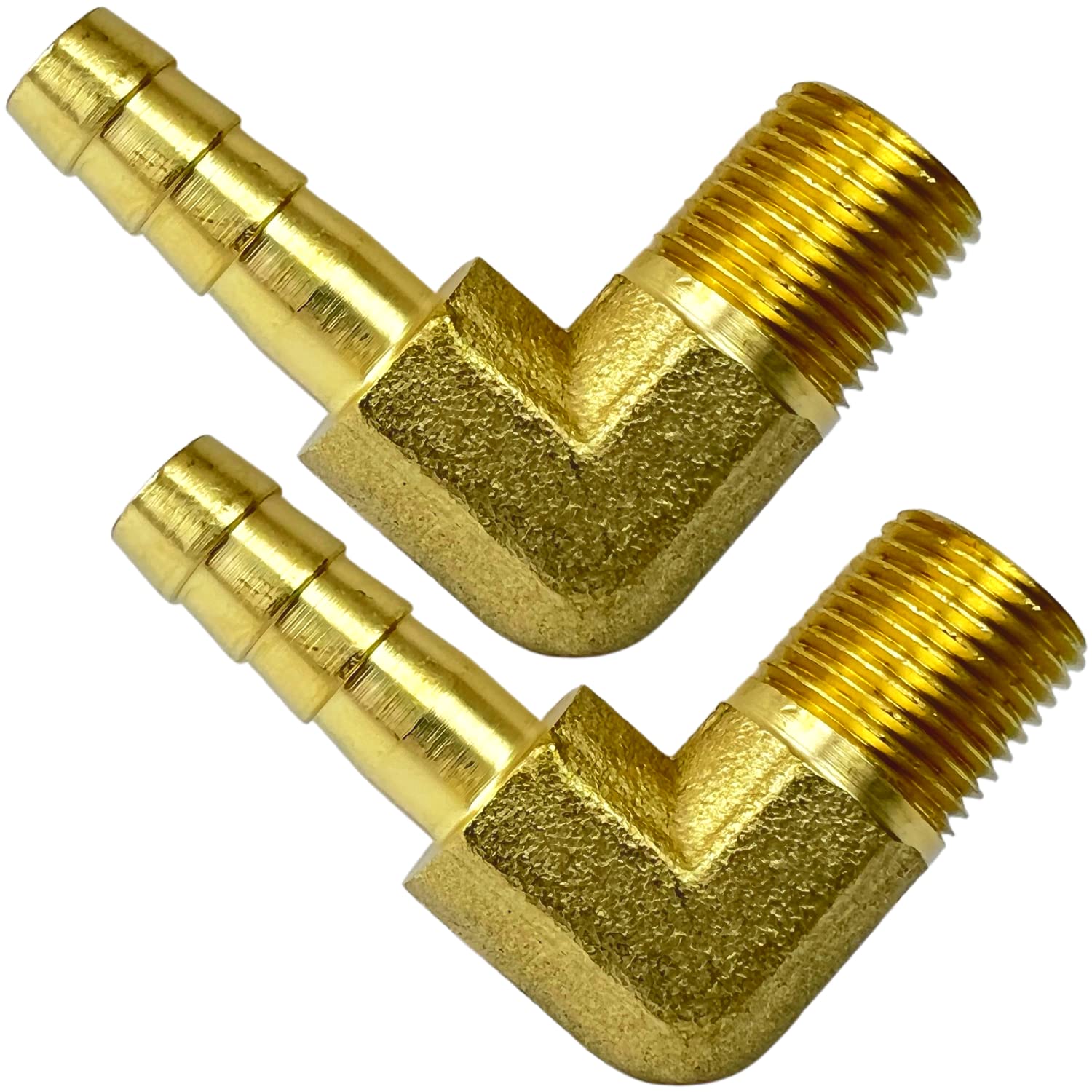5/16'' X 1/8'' NPT 90deg Elbow Push-in Fitting With Male Threads Brass - Foto 4