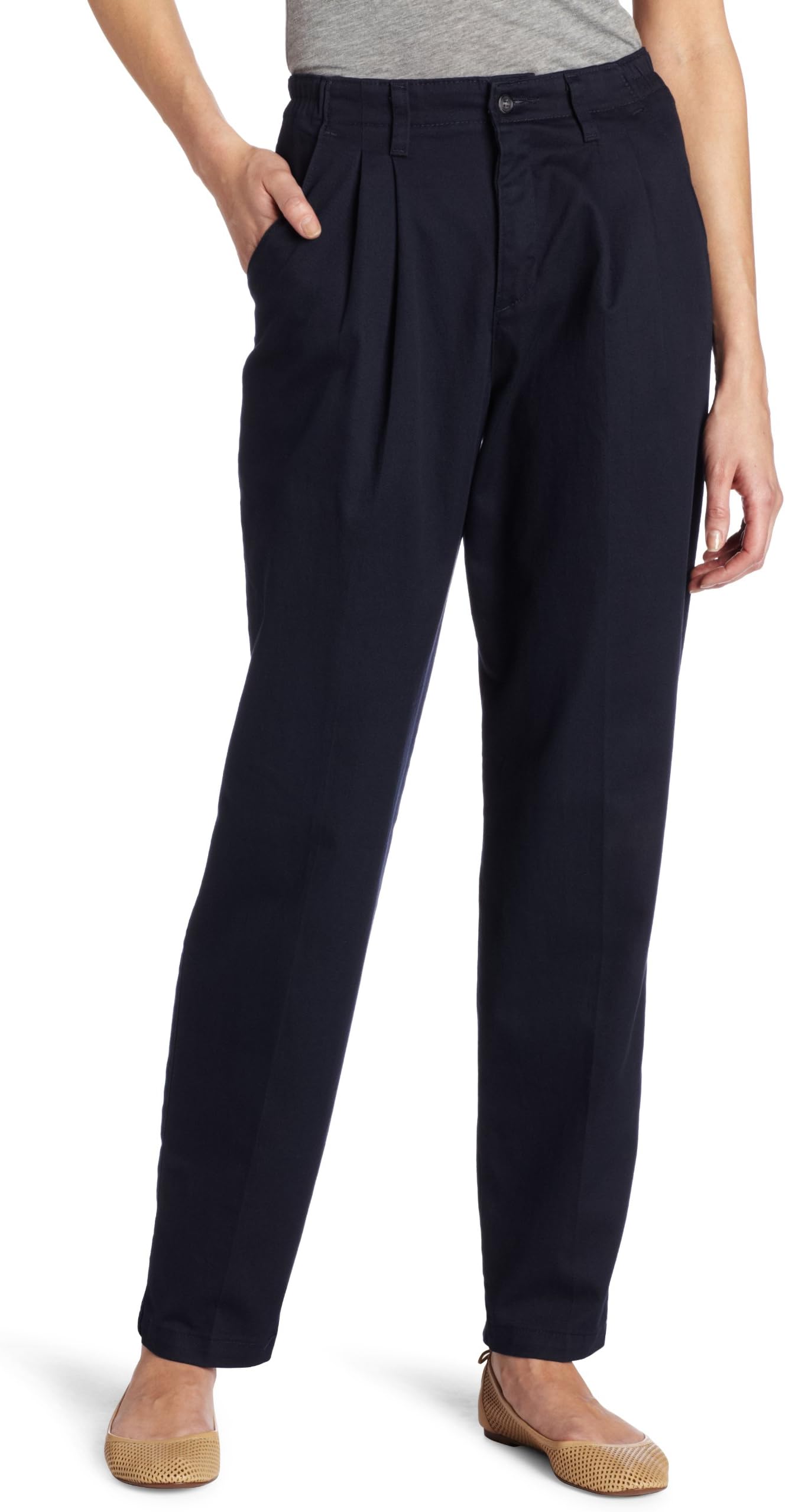 Lee Women's Relaxed-Fit Pleated Pant