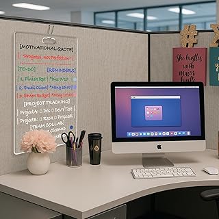 Fabric Wall Cubicle for Work Decor：Cubicle Decorations for Women Desk ...