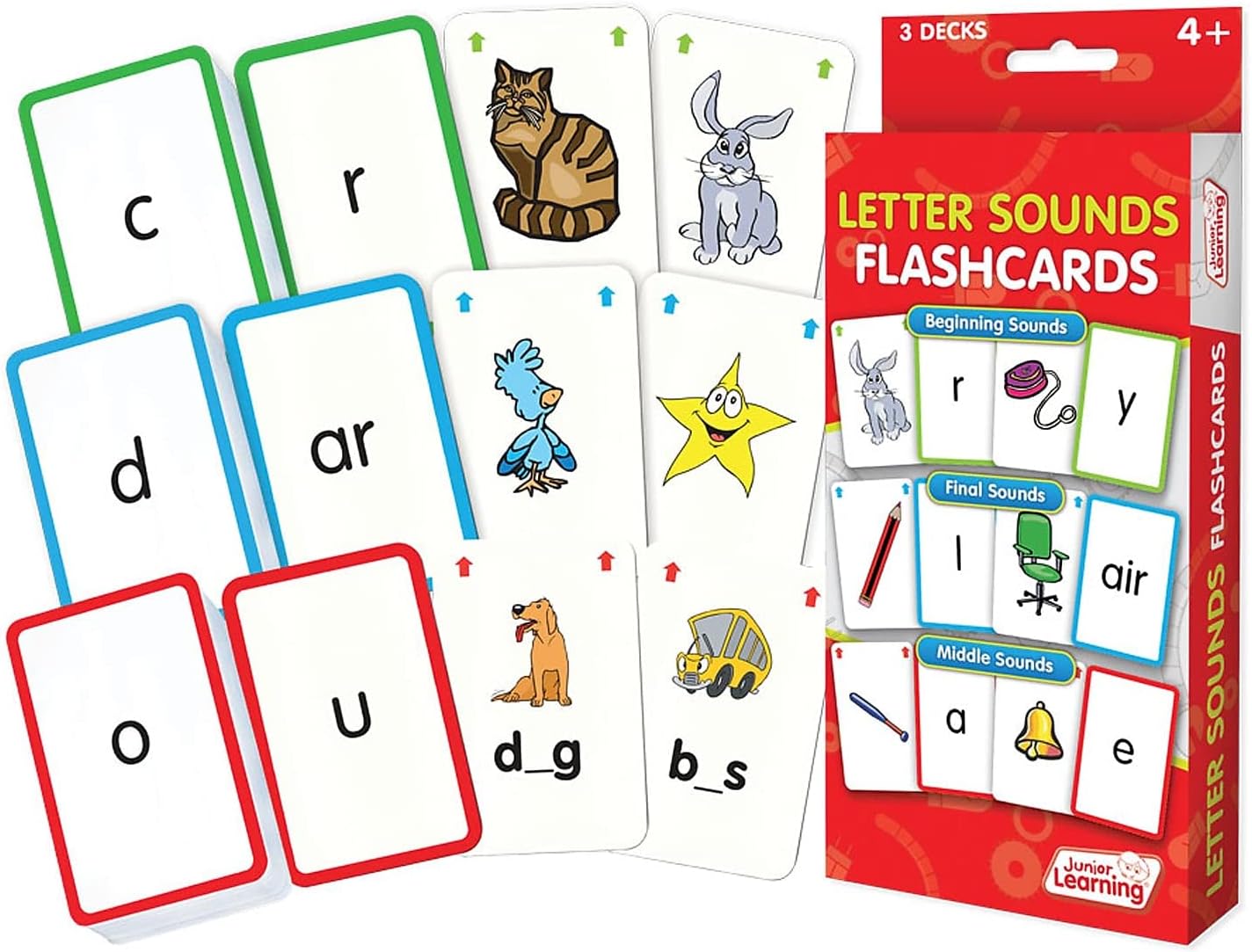 JL202 Letter Sound Flashcards Medium