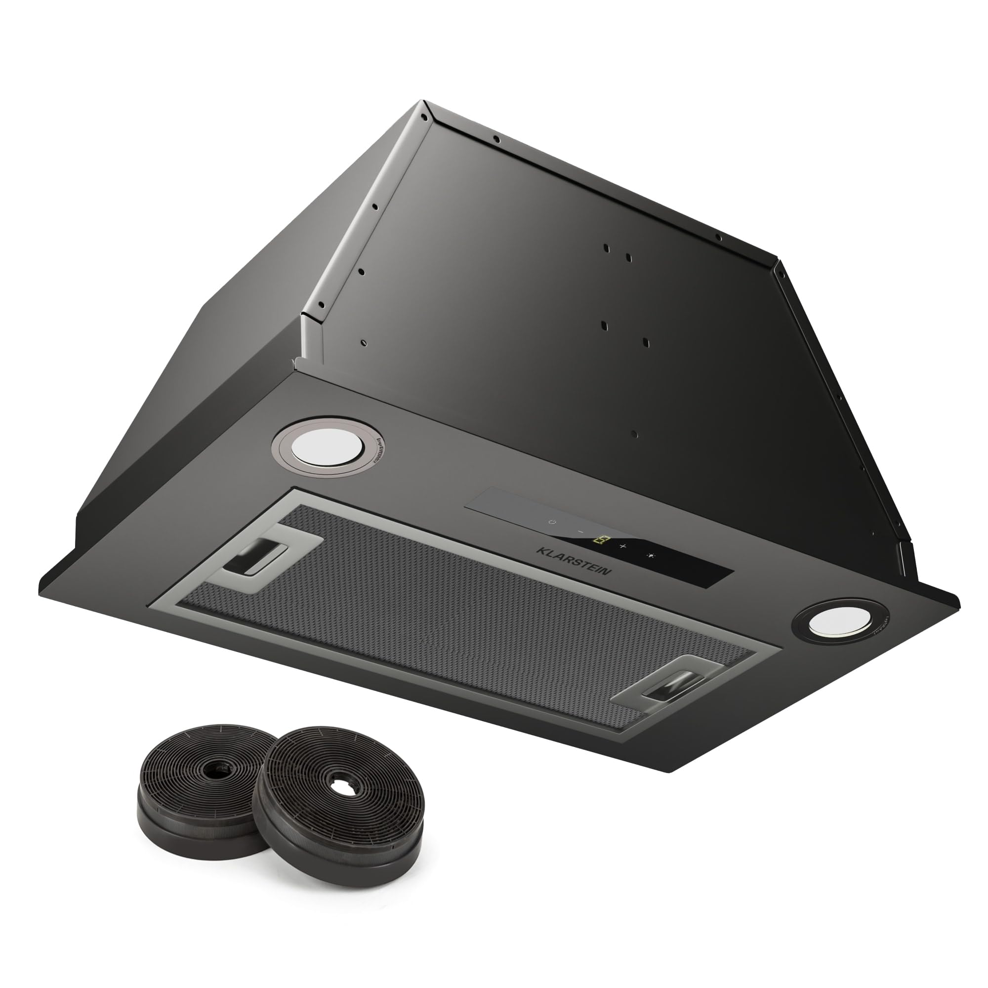 Built-In Cooker Hood 52 cm, Filtered Kitchen Hood, Aluminium Cooker Hood, Built-in Airflow 439m³/h, LED Lighting, Timer, Recirculating Cooker Hood