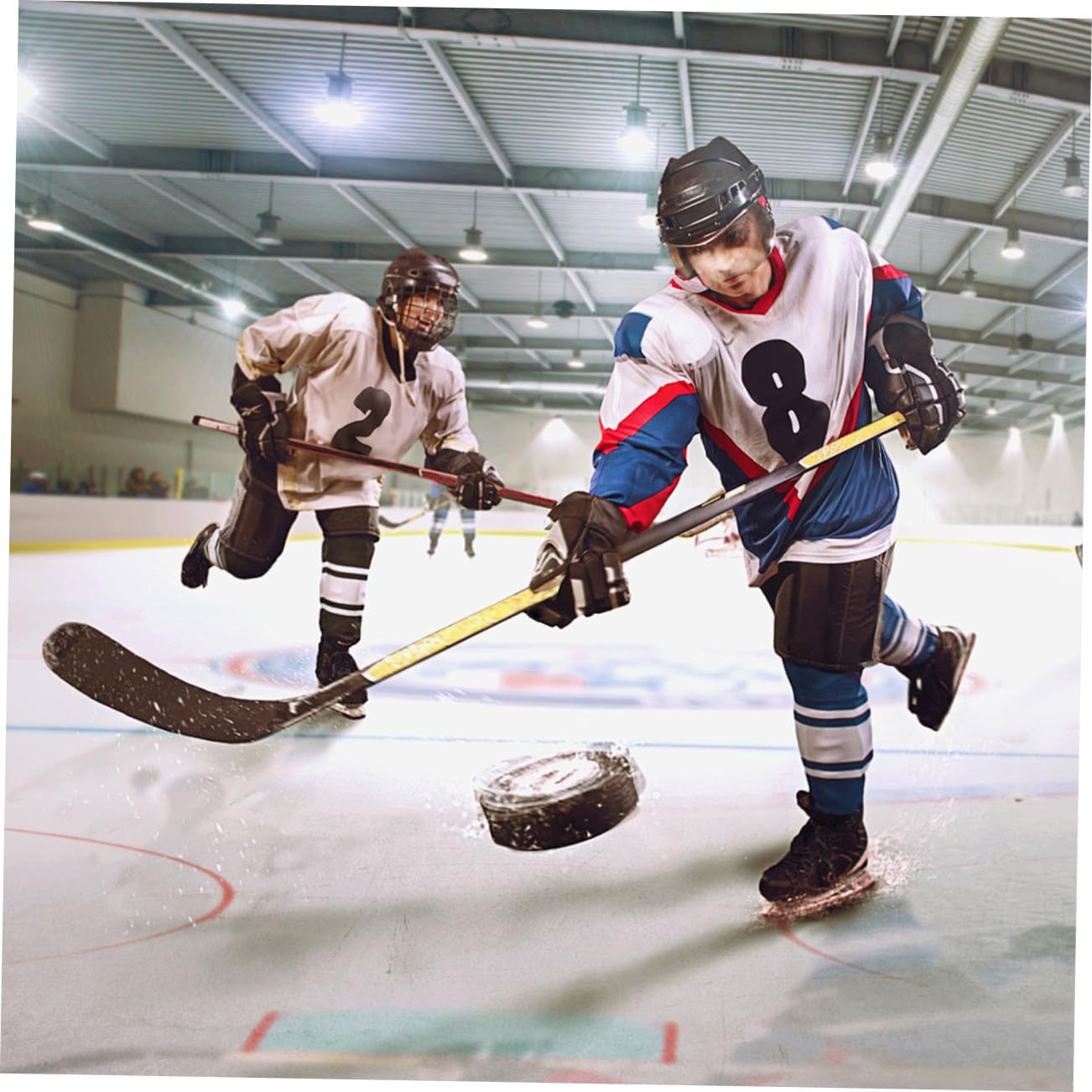 Kisangel Hockey sur Glace Haute Dureté 9 Pièces Robustes pour La Pratique en Arène Internationale