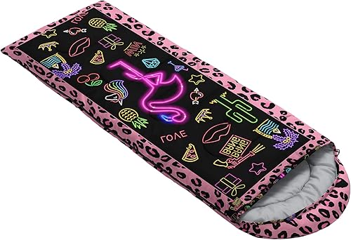 Miniatura 3 de HOSIMA Saco de dormir de camping de flamenco rosa a la moda para adultos para clima frío saco de dormir ultraligero para uso en interiores y