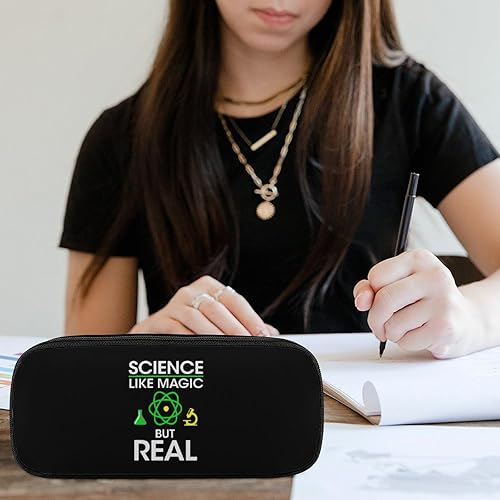 Miniatura 6 de Science Like Magic But Real Pencil Case Multi- Slot Pencil Pouch Portable Pen Bag with Zip Stationary Storage Box