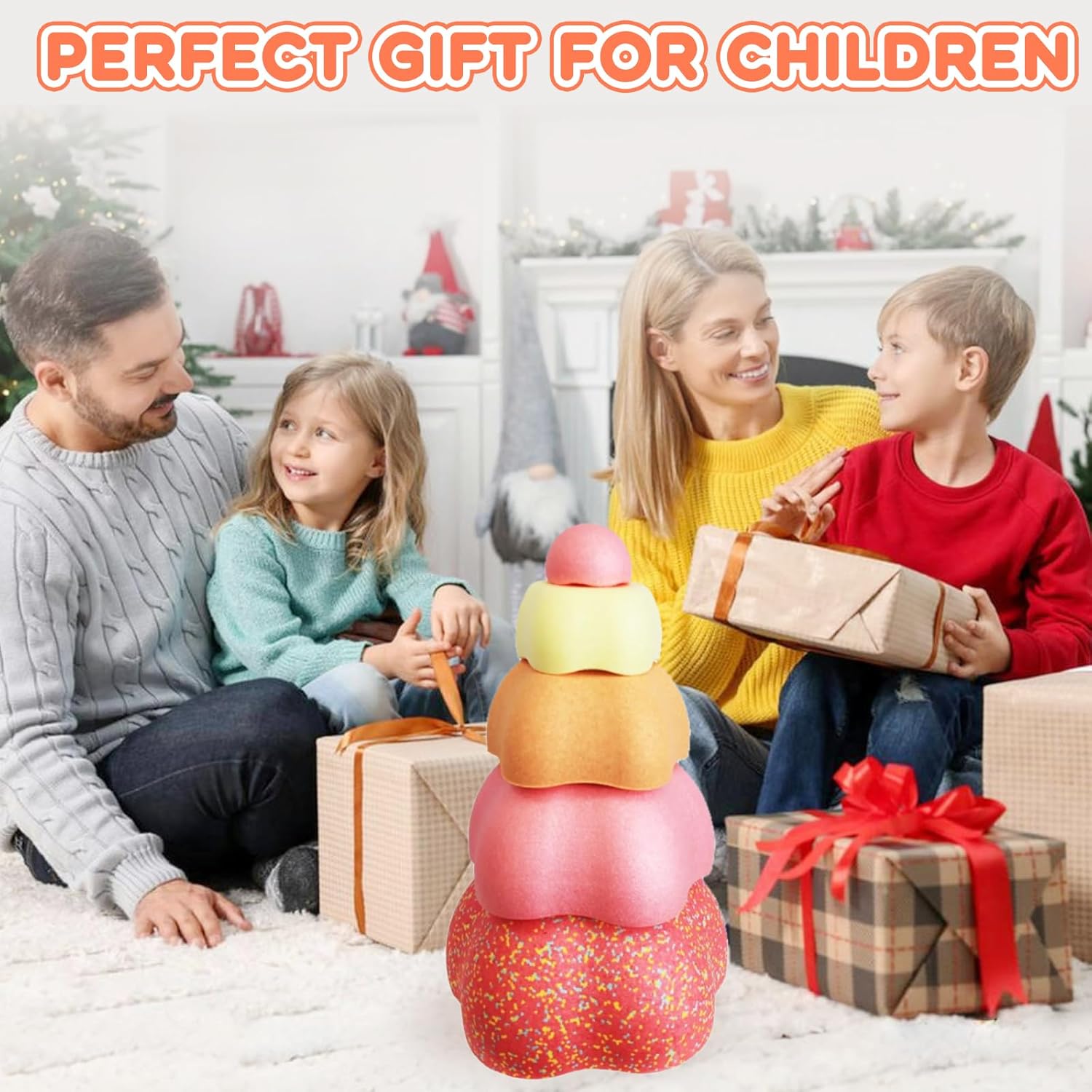 Sound Stepping Stones for Kids - 5 Pcs Non-Slip Indoor or Outdoor Balance Stones, Obstacle Course Coordination Game for Aged 3 4 5 6, Sensory Toys for Toddlers, Birthday Gifts