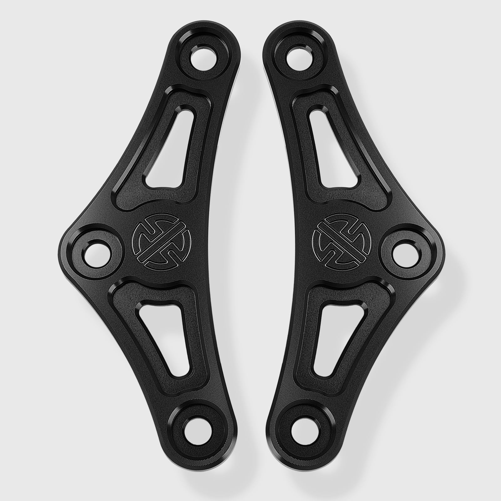 WOOGA Moto réglable suspension liaison Kit chute hauteur 30 mm pour KA&WA&SA&KI Z900RS/CAFE 2018-2024 Z900 Z 900 cadre hauteur réglage (Noir)