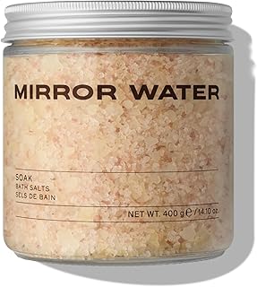 Mirror Water - Soak Bath Salts | Himalayan + Magnesium Salts | Vegan, Cruelty-Free | Sulfate + Phthalate + Paraben Free (400 g)