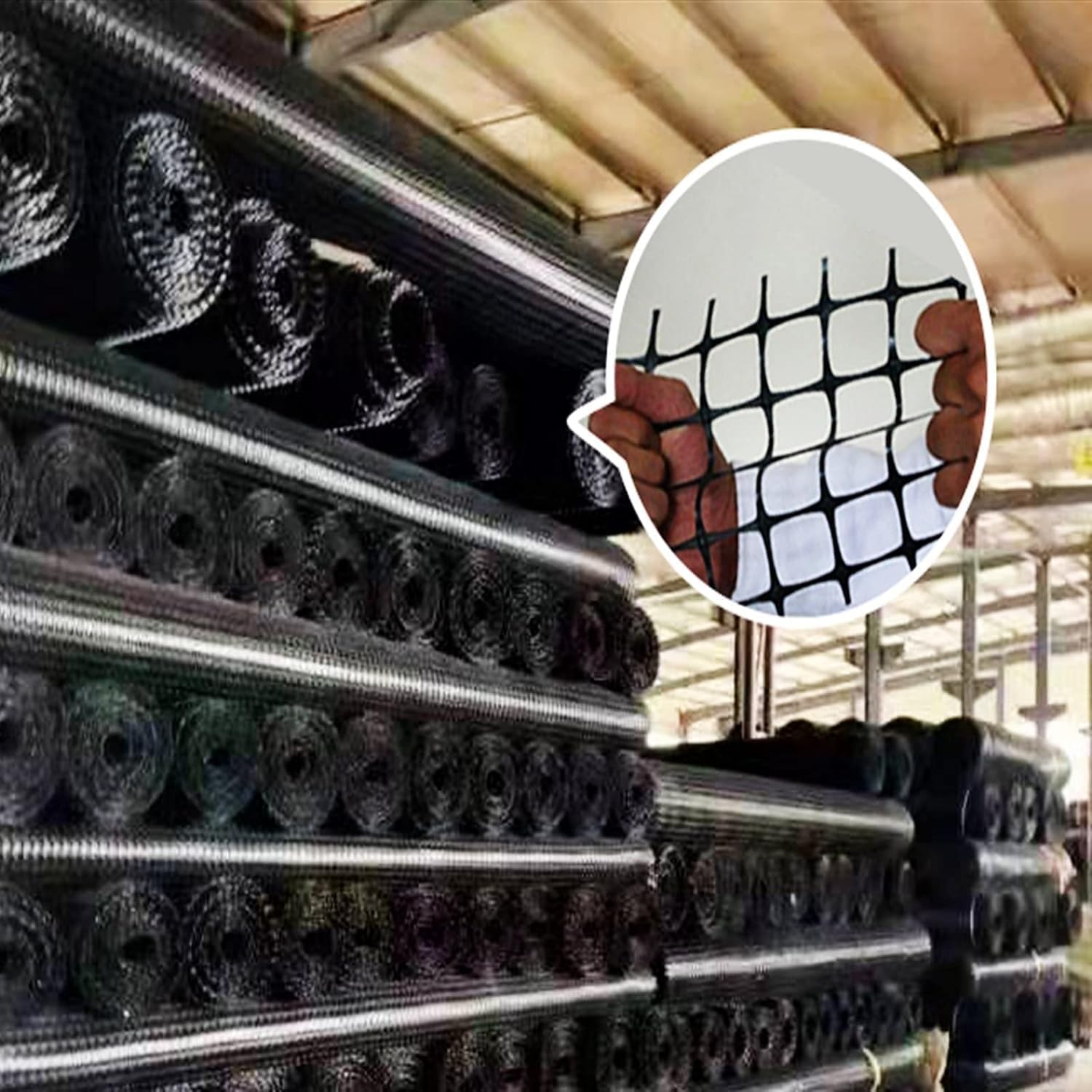 TIST Peacock Mesh Square Fence Mesh Garden Chicken Rabbit Fence Lightweight Safety Plastic Fence Patio Snow Pet(1.5x50m/5x164ft)