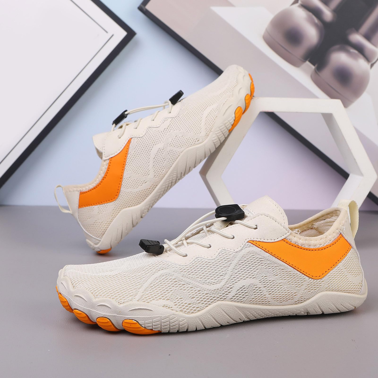 Générique Wasserschuhe für Paare, Sportschuhe, Outdoor, Wading, Strand, rutschfest, Tauchen, Schwimmen, Reiten, Fitness, große Größe, fünf Finger und Sport für Herren