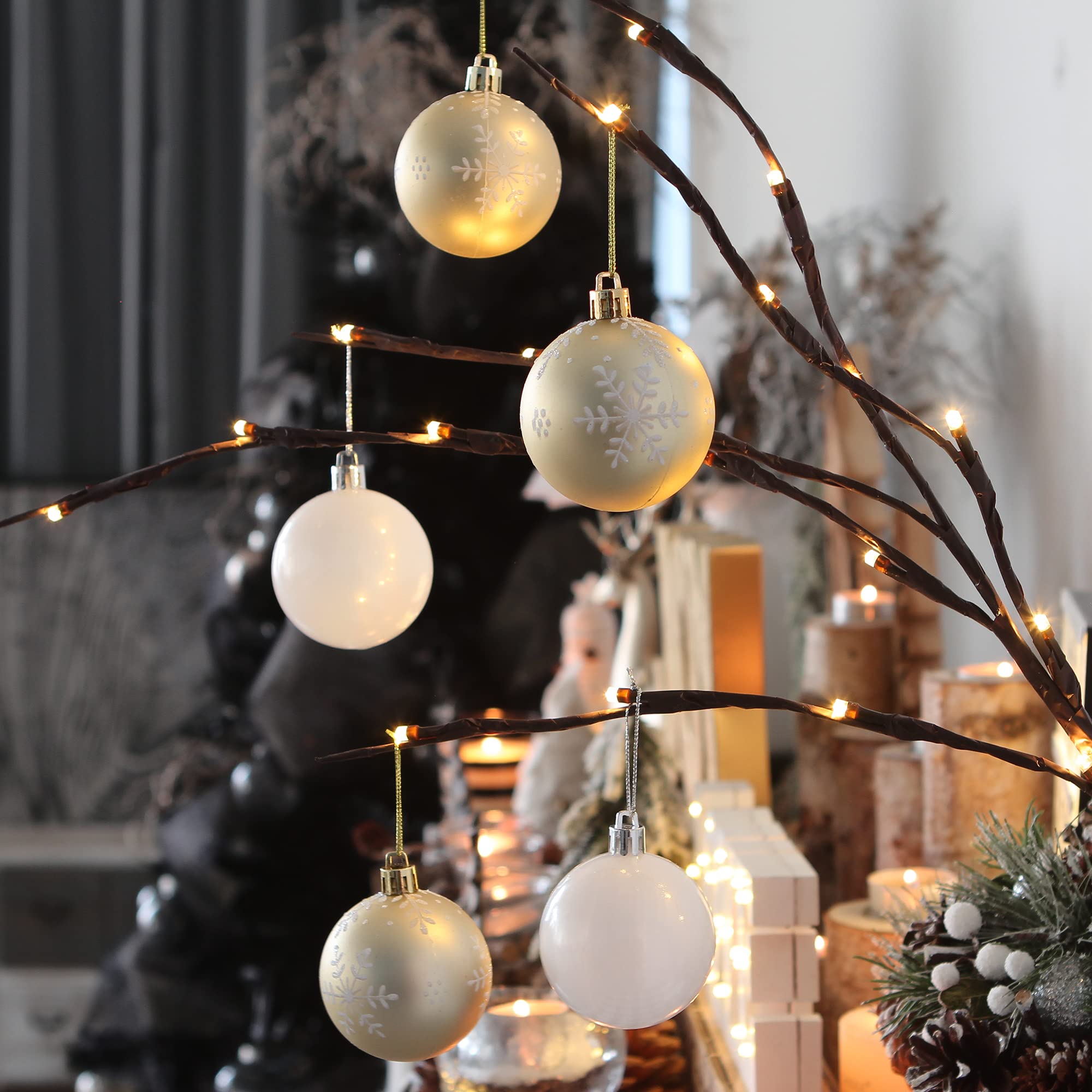 Kerstballen set 42-delig | glas | rood | diverse maten