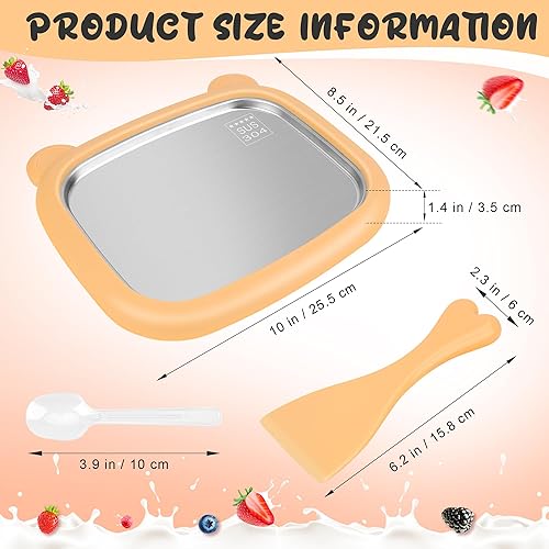 Miniatura 2 de Windspeed Máquina para hacer helados enrollados 1+12P, bandeja para hacer helados instantáneos, placa fría instantánea para hacer granizados