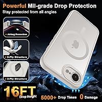 Vista 579 de MOCCA - Funda magnética resistente para iPhone XR de 6.1 pulgadas, compatible con MagSafe, funda con protección contra caídas de grado militar