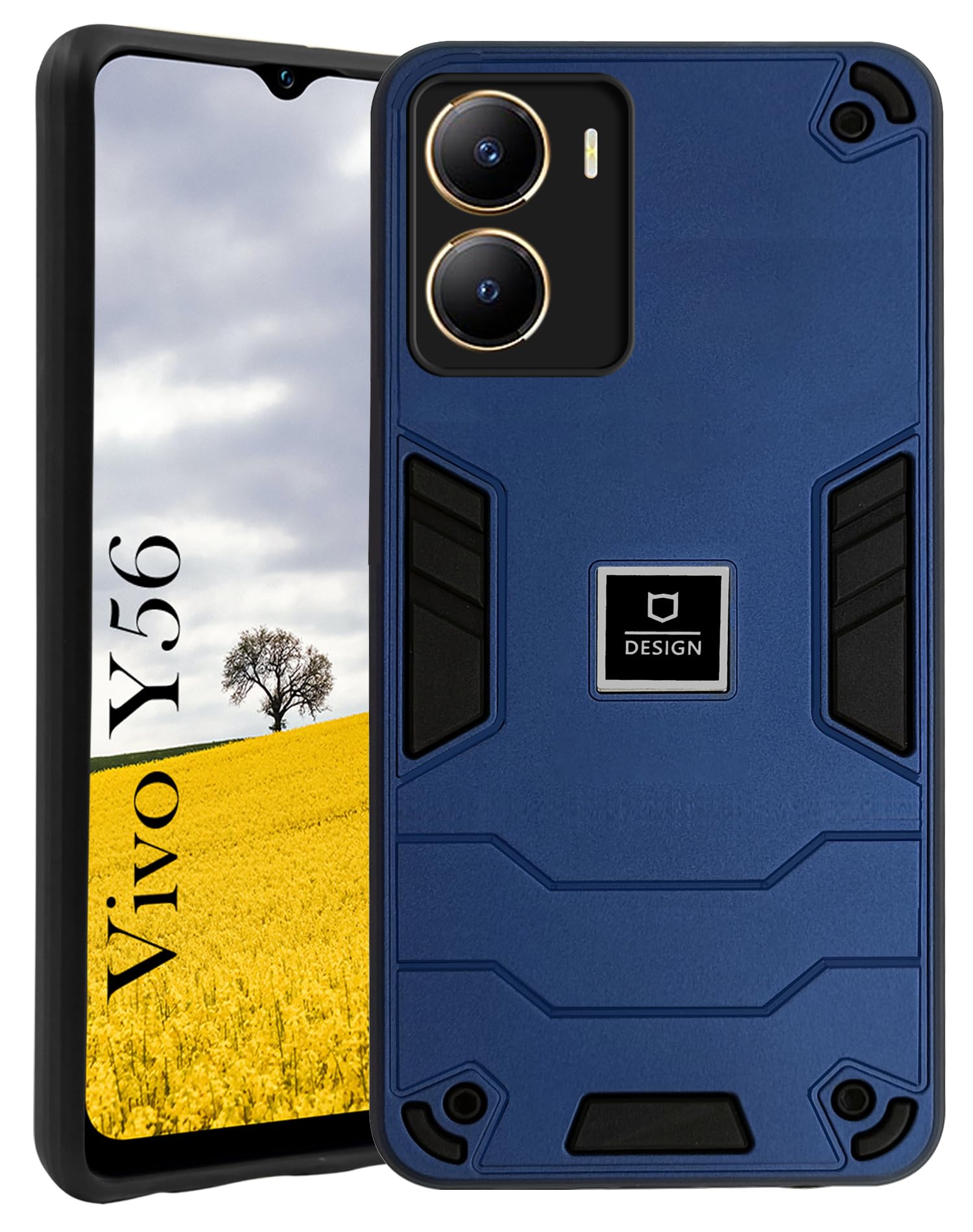 Jkobi Back Cover Case for Vivo Y56 5G (Lightweight Hybrid Armor Shockproof Polycarbonate| Slim Blue) (B0C5M7X4PZ) Amazon Price History, Amazon Price Tracker