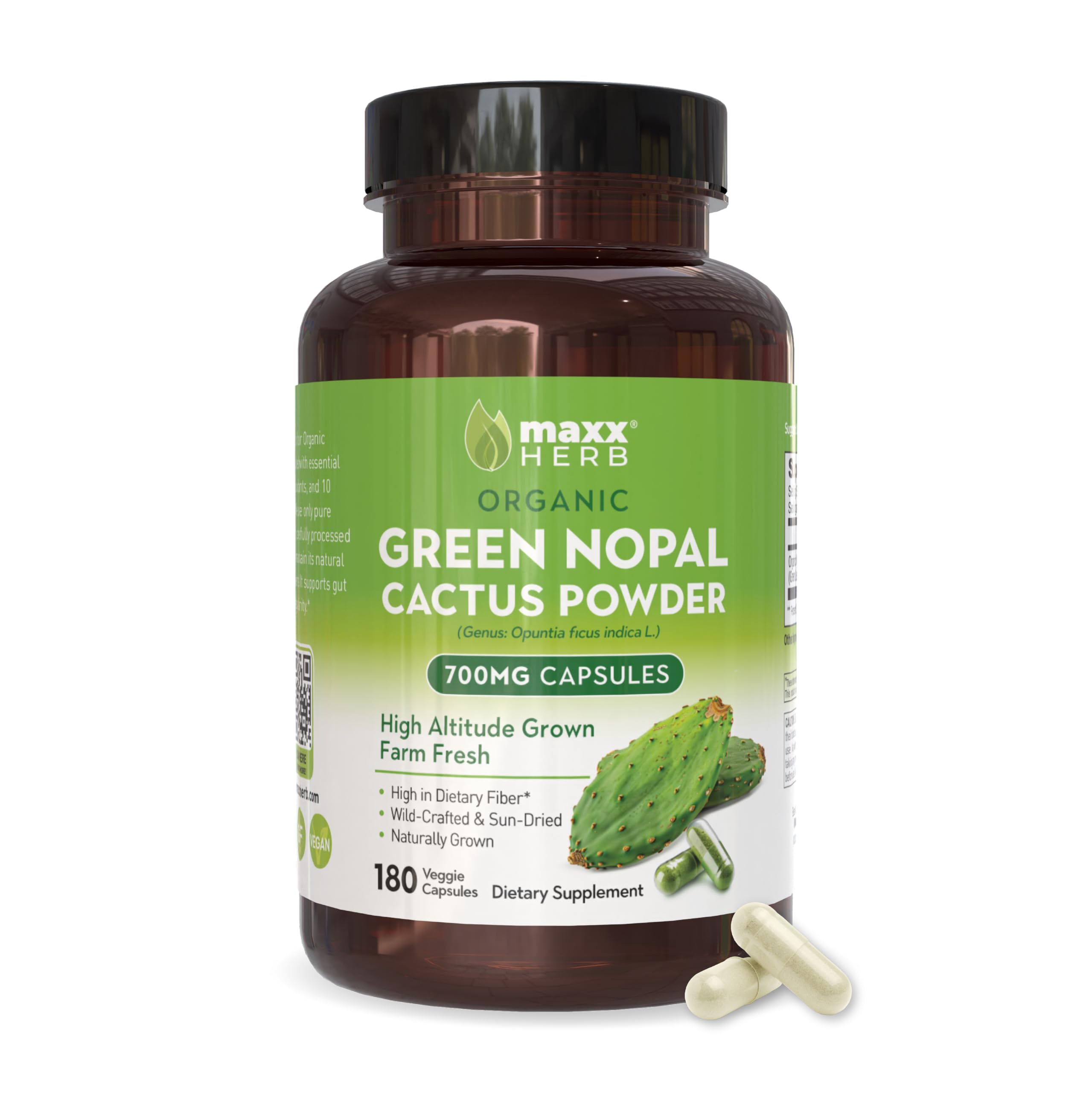 Amazon.com: Maxx Herb Green Nopal Cactus Capsules - Organic Cactus