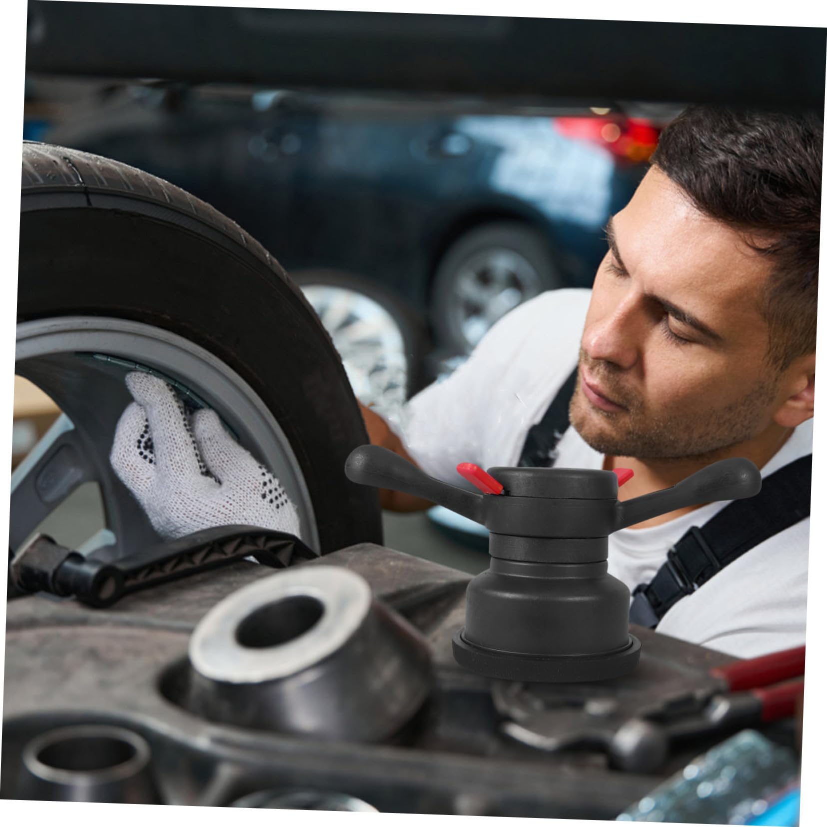 Schnellspannmutter für Auto radwuchtmaschine Langlebiges Material Leichtes Design mit Verstellbarem Flügelmutternverschluss Kompatibel mit Car Wheel Balancer und Radwuchtgerät