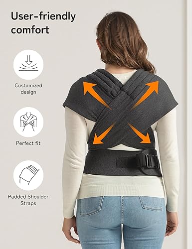 Miniatura 8 de besrey Portabebés recién nacido, envoltura de malla para mamá papá, transporte de bebé delantero y trasero, suave soporte de verano para bebé,