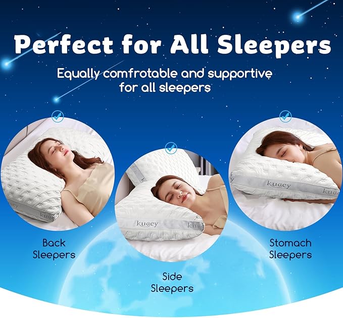 Almohada Memory Foam Queen Ajustable Refrescante miniatura 7