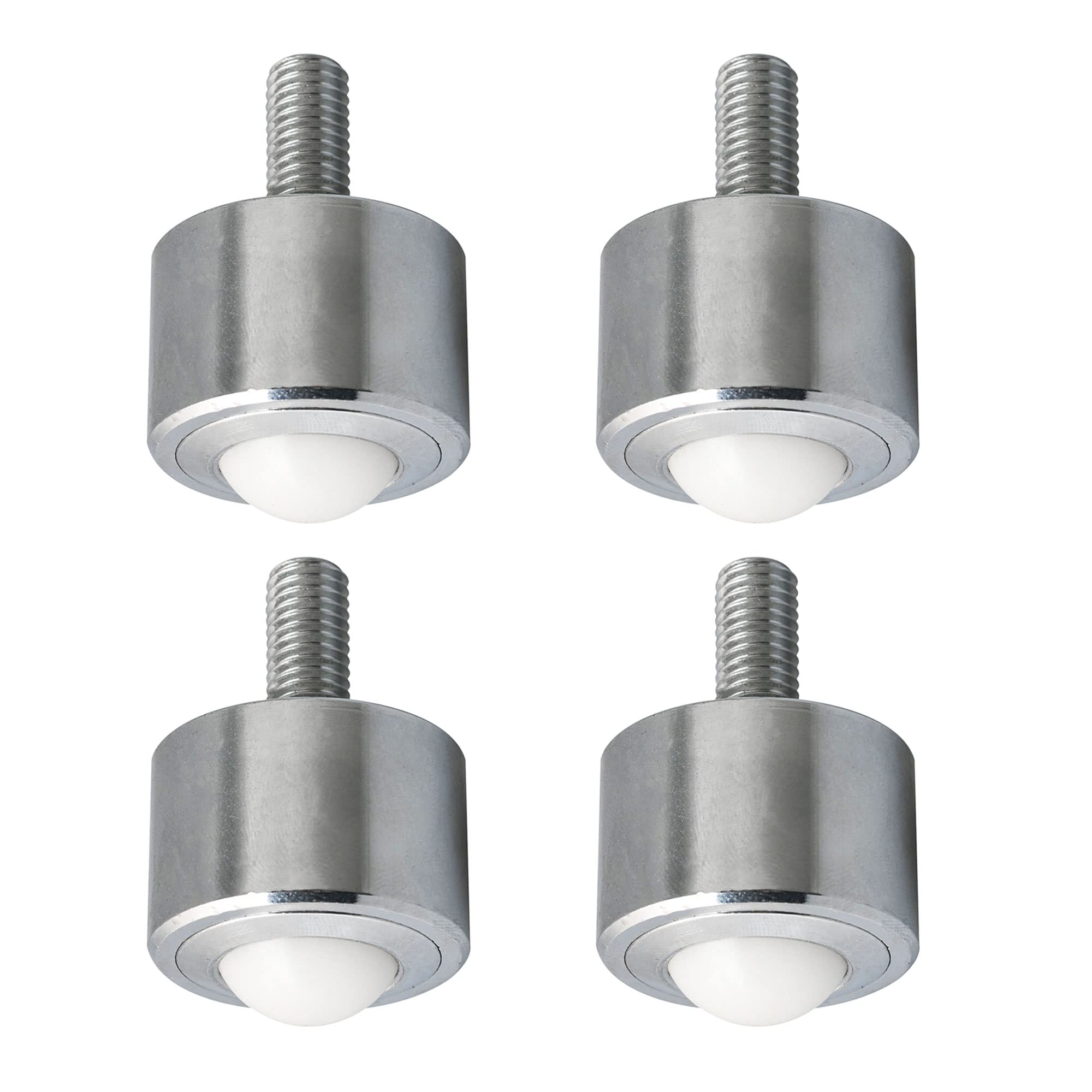 CNBTR 4PCS Ball Transfer Bearing Transmission Parts w/ 22mm Dia Nylon Roller Ball (198lbs Load Capacity)